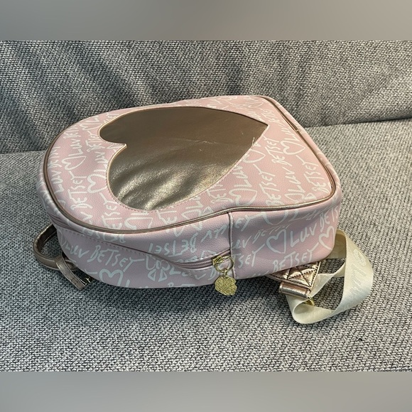 Betsey Johnson Pink and Gold Glam Backpack main image 7